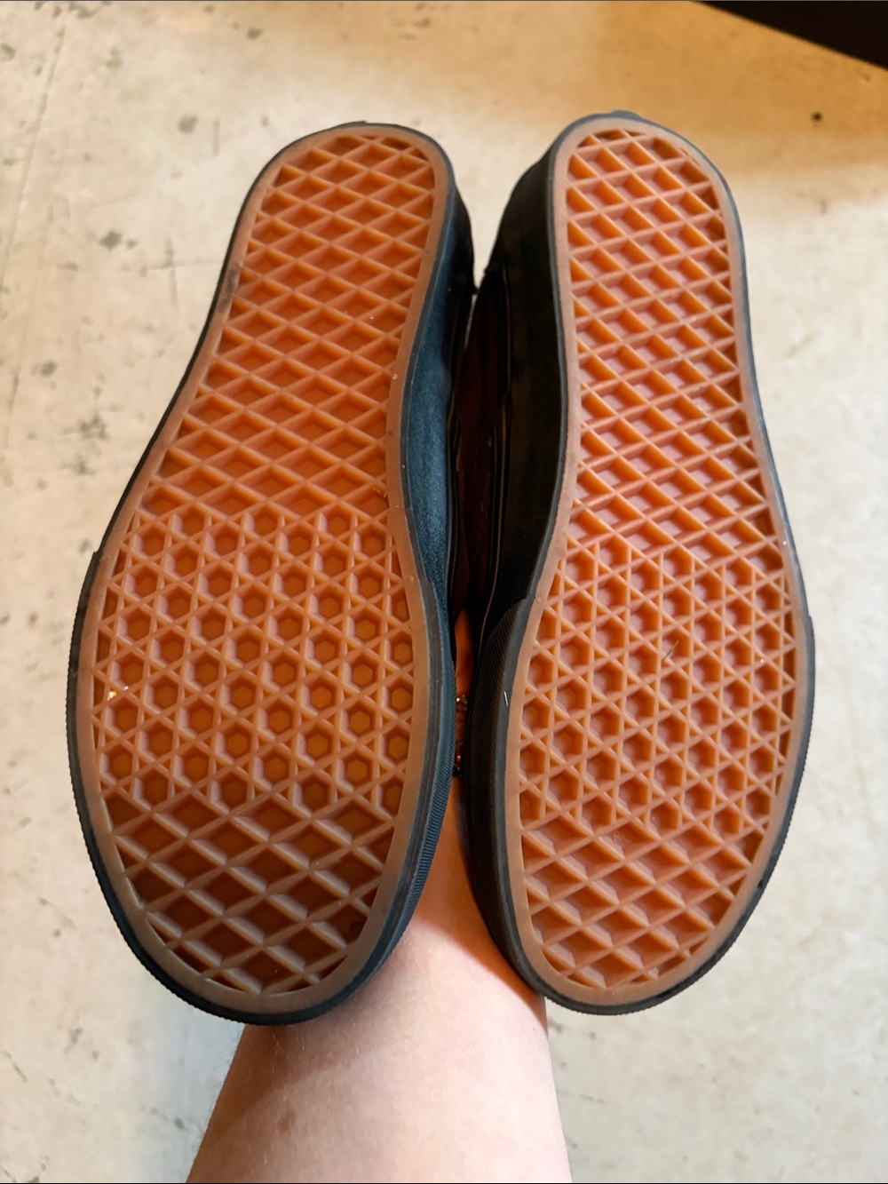 Vans Black Canvas Slip-On Shoes - Picture 3 of 4